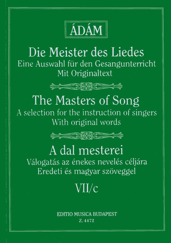 Die Meister des Liedes VII-c Lieder von Brahms, F : Lieder von Brahms, Franz, Grieg, Tschaikowsky und Rimsky-Korsakov (hoche Stimme)