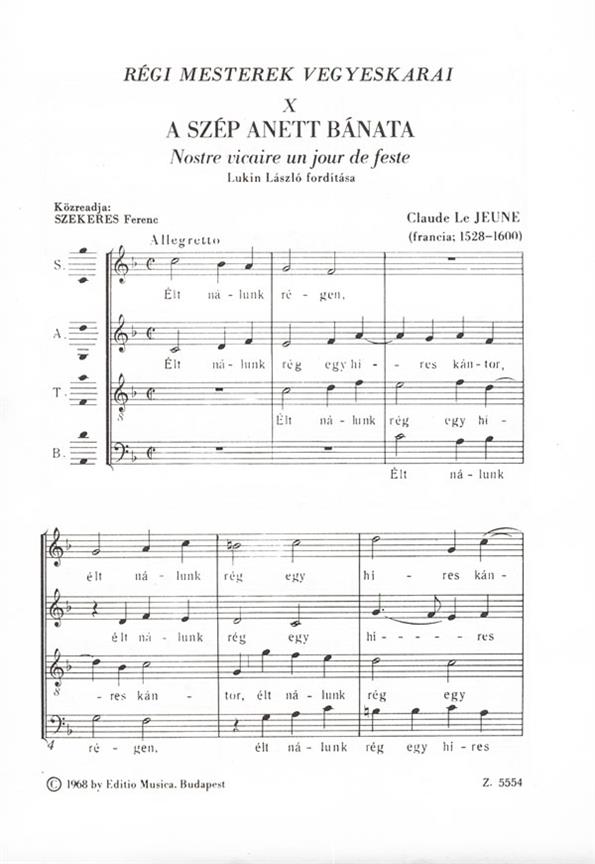 Old Masters' Mixed Choruses V10