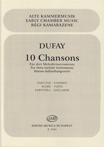 10 Chansons für drei Melodie-Instrumente (Blockf : für drei Melodie-Instrumente (Blockflöten, Violinen, Flöten, Klarinetten...)
