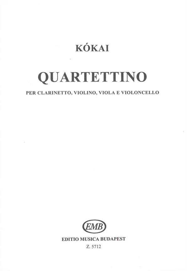 Quartettino für Klarinette, Violine, Viola und V : für Klarinette, Violine, Viola und Violoncello