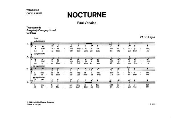 Nocturne ( La lune Blanche)
