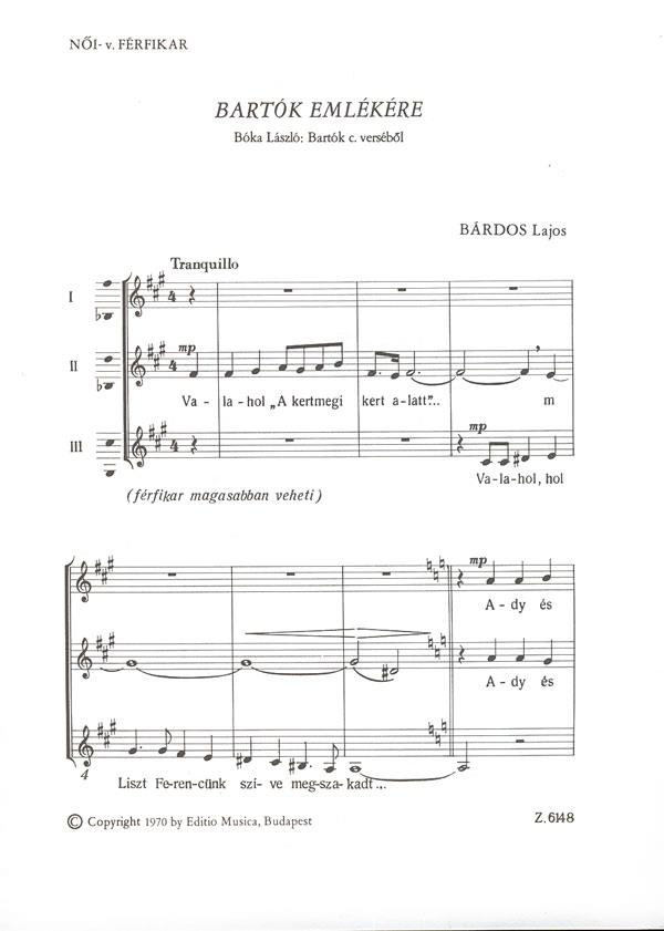 Bartók emlékére