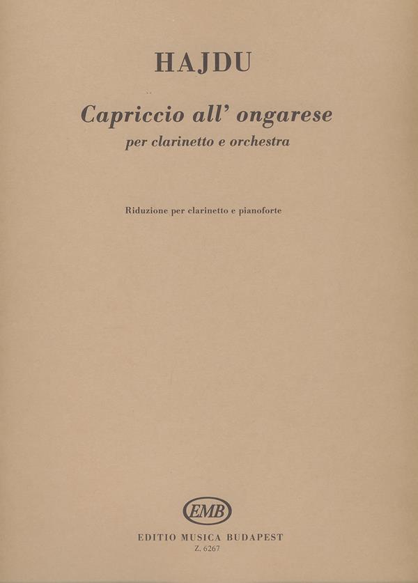 Capriccio all'ongarese für Klarinette und Orches : für Klarinette und Orchester