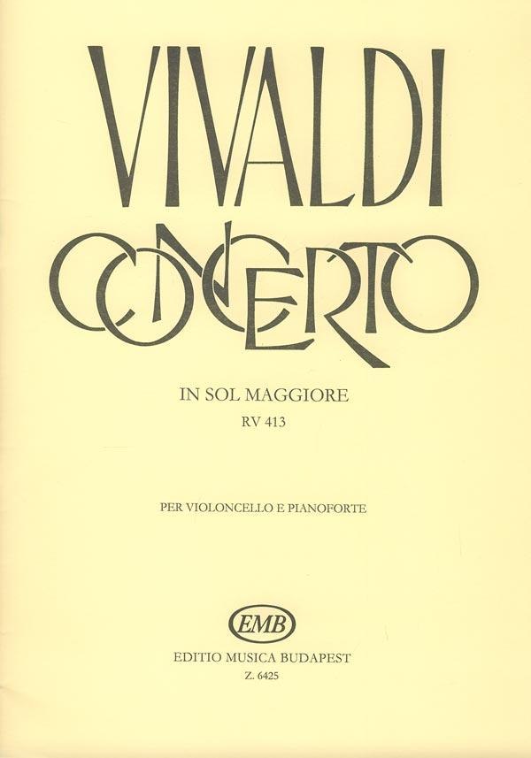 Concerto In Sol Maggiore Per Violoncello, Archi