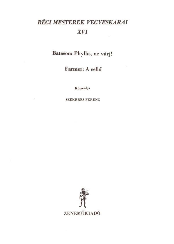 Old Masters' Mixed Choruses V16