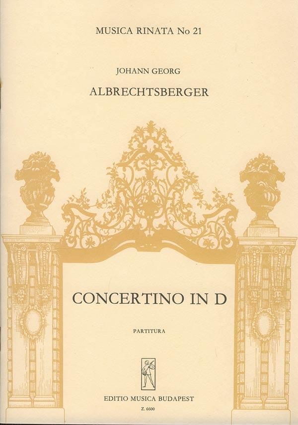 Concertino in D (1769) MR 21 per trombula (flauto) : per trombula (flauto), mandora (chitarra) ed archi