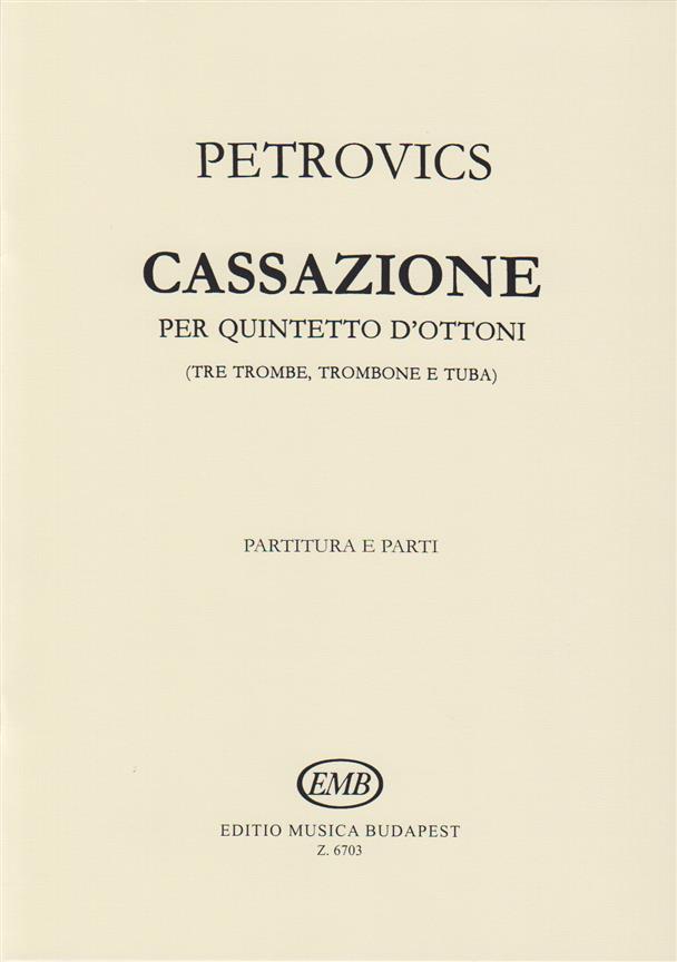 Cassazione für drei Trompeten, zwei Posaunen und : für drei Trompeten, zwei Posaunen und Tuba