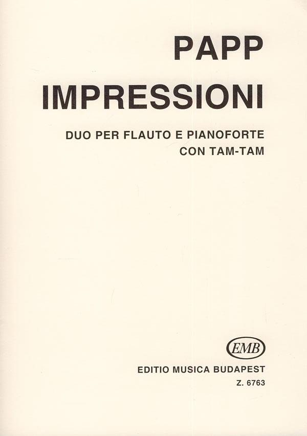 Impressioni : Duo per flauto e pianoforte con tam-tam