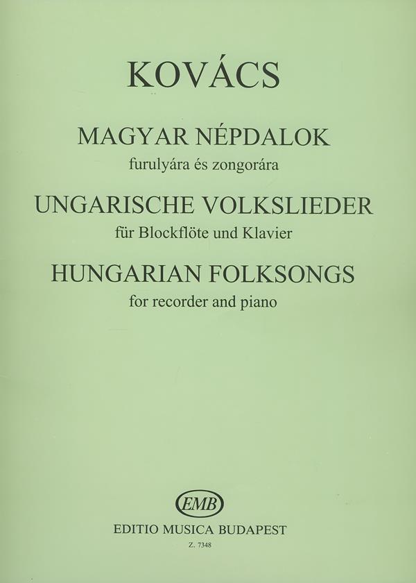 Ungarische Volkslieder : für Flöte und Klavier