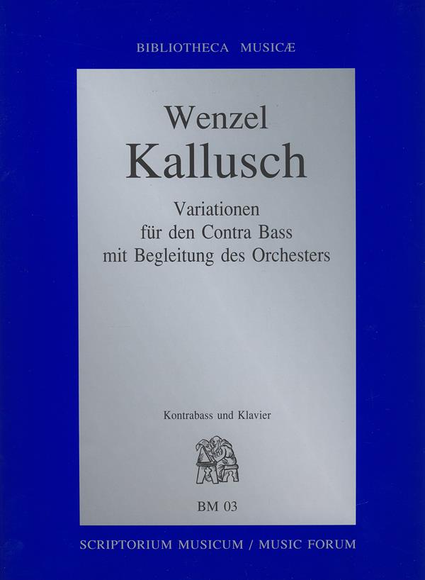 Variationen den Contra Bass mit begleitung des Orc