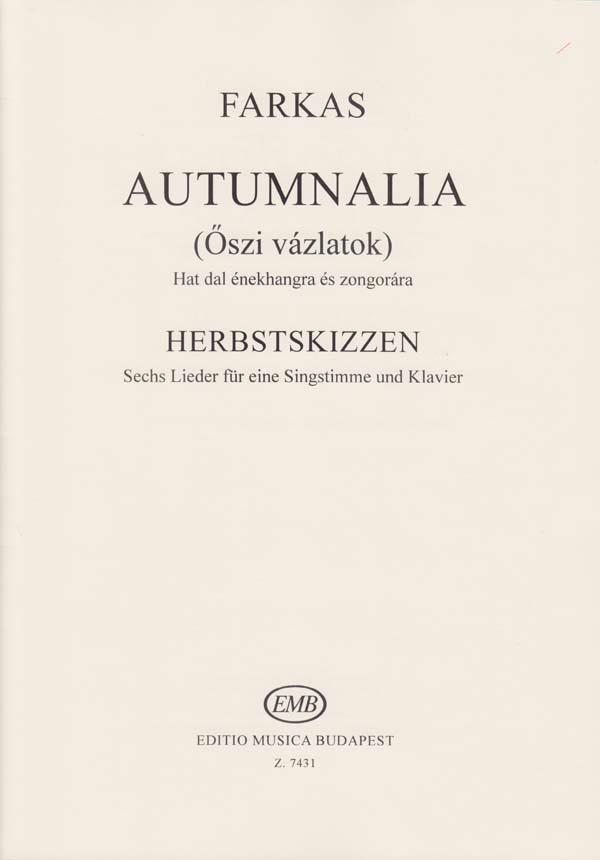 Autumnalia : Sechs Lieder