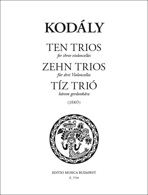 Zehn Trios (aus Tricinien bearbeitet von J. Jako : (aus Tricinien' bearbeitet von J. Jákó)'