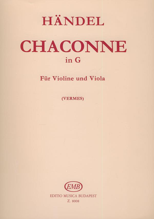 Chaconne in G für Violine und Viola : für Violine und Viola