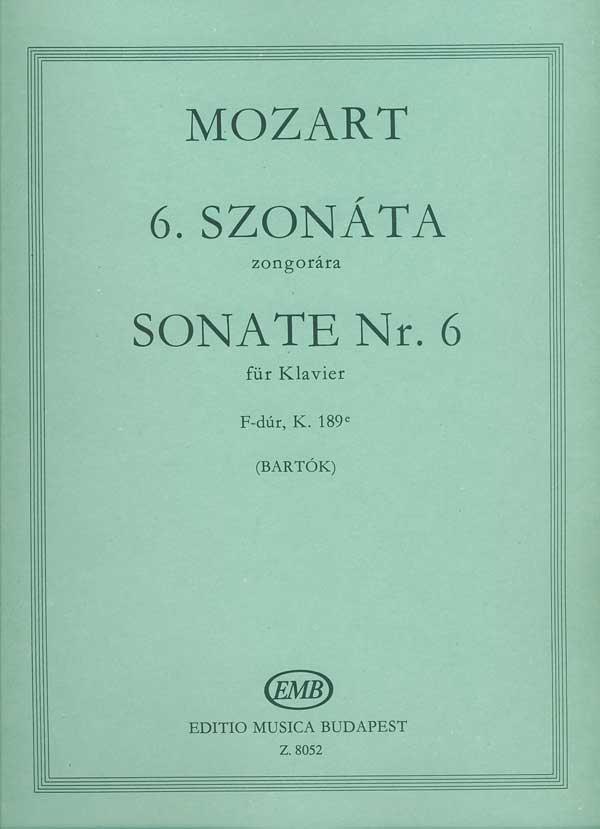 Sonate Nr. 6 F-Dur, KV 189e