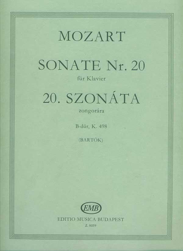Sonate Nr. 20 B-Dur, KV 498