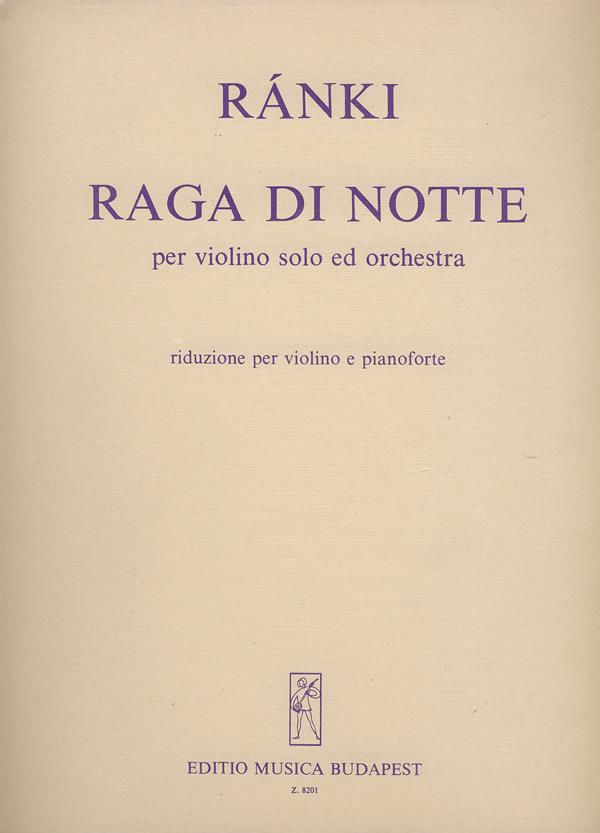 Raga di notte : for violin and orchestra