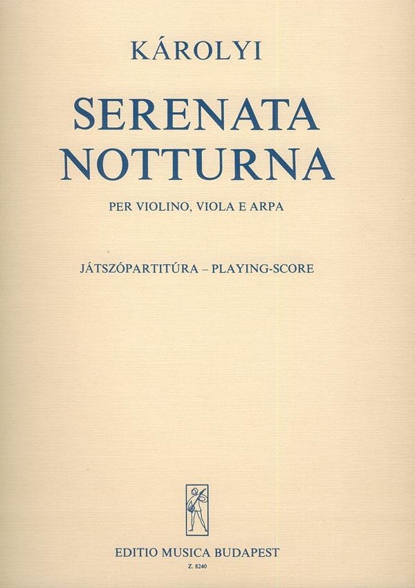Serenata notturna : für Violine, Viola und Harfe
