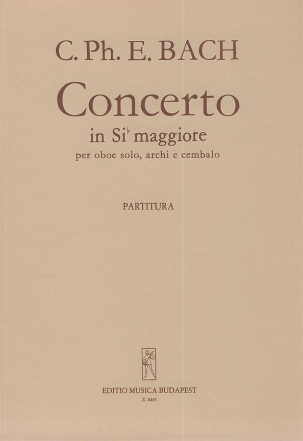 Concerto In Sib Maggiore Per Oboe, Archi E Czalo