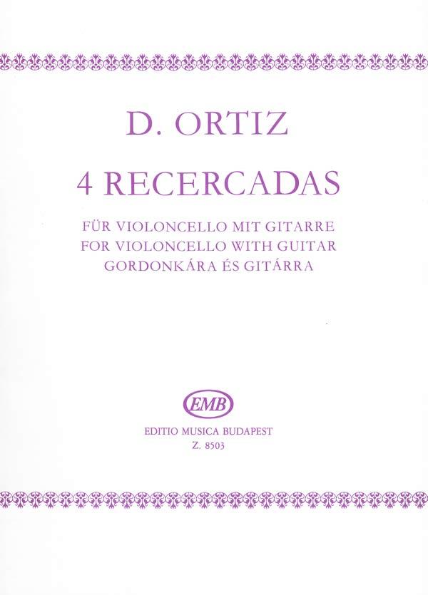 4 Recercadas für Violoncello mit Gitarre : für Violoncello mit Klavier