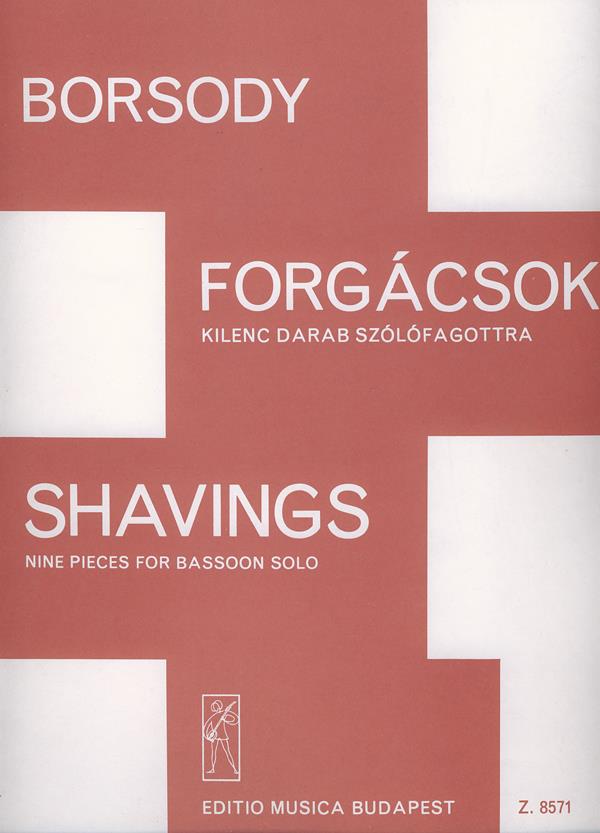 Shavings für Fagott solo : für Fagott solo