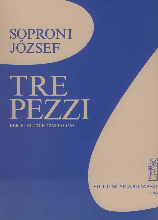 Tre pezzi per flauto e cimbalom : für Flöte und Cembalo