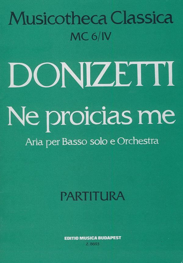 Ne Procias Me Oratorium Score