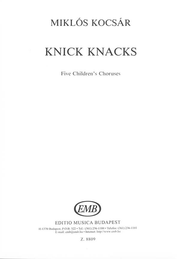 Knick Knacks : Five Children's Choruses