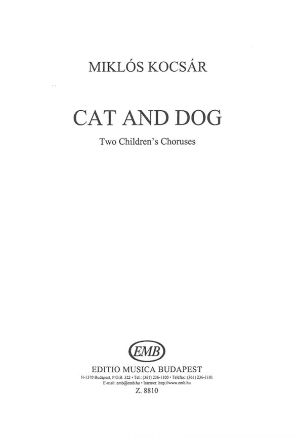 Cat and Dog für Kinderchor