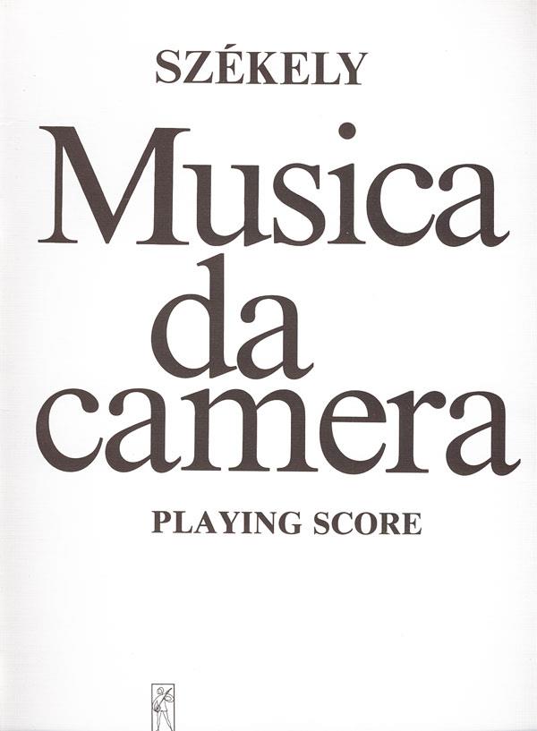 Musica da camera : für Kontrabass, Flöte, Schlagzeug und Klavier