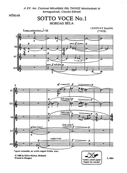 Sotto voce No.1