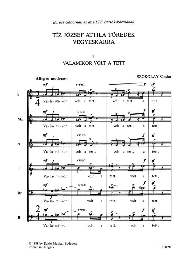 Ten Attila József Fragments