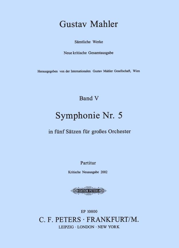 Symphony No.5 : New Critical Edition – Octavo Score/ Kritische Neuausgabe 2002