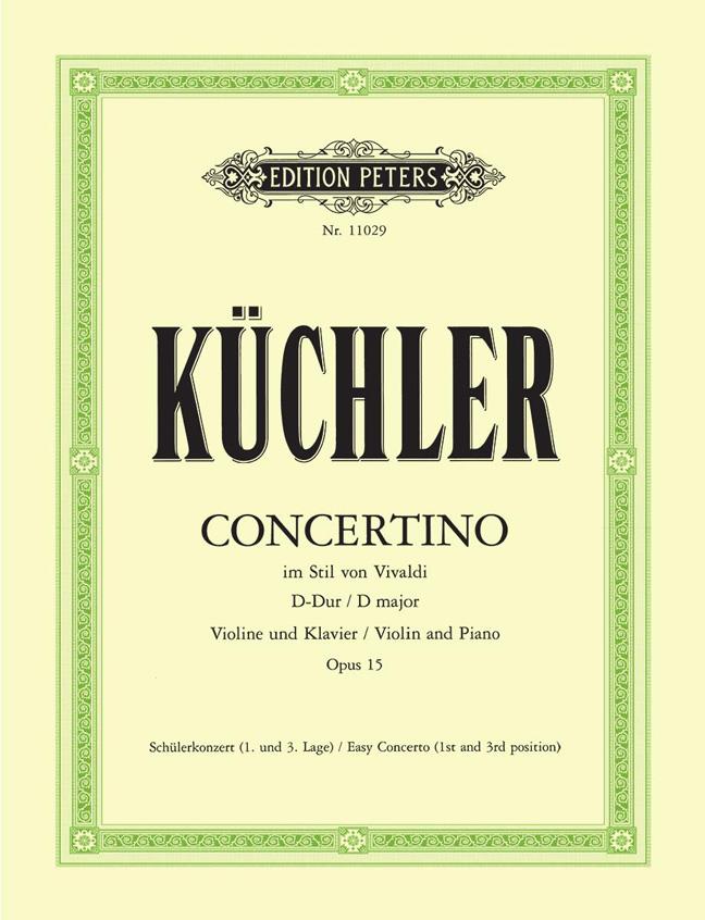 Concertino D-Dur Op.15 : Pupils Concerto 1st and 3rd Position