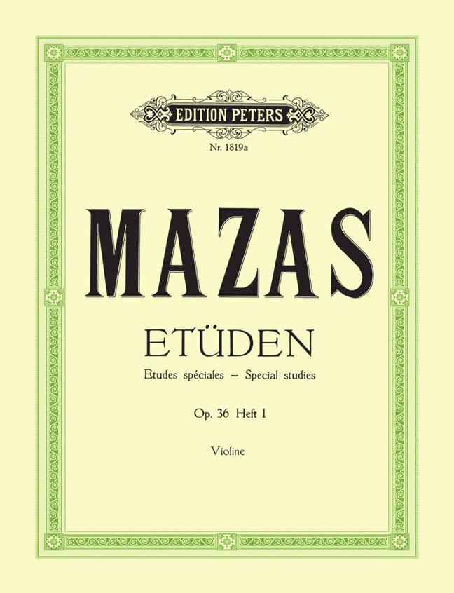 Etüden Op. 36 Heft 1 - Etudes Spéciales : Special Studies