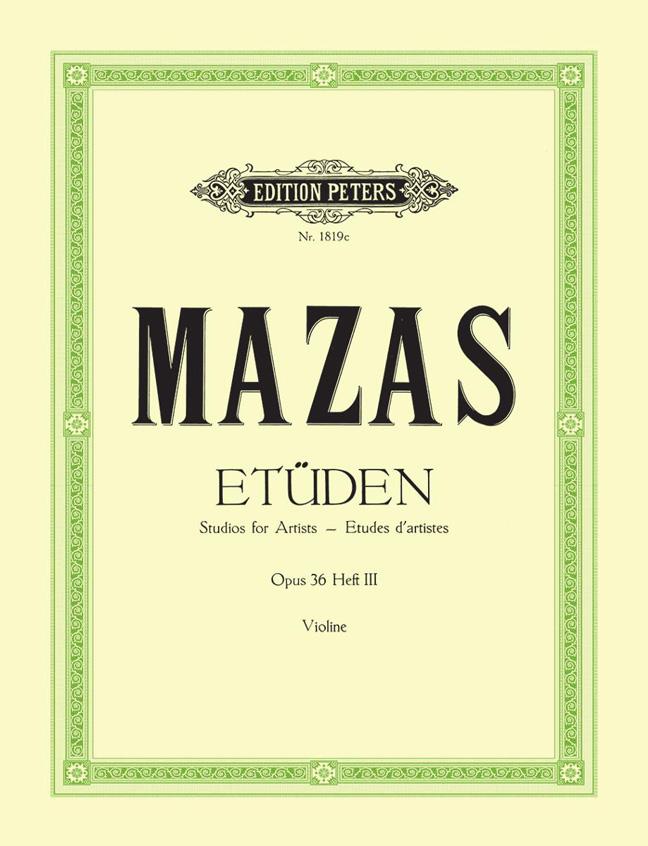 Etüden Op. 36 Heft 3 - Etudes d'Artistes : Studies for Artists