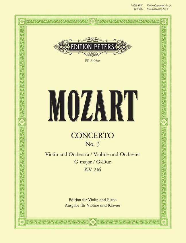 Violin Concerto No.3 In G K.216