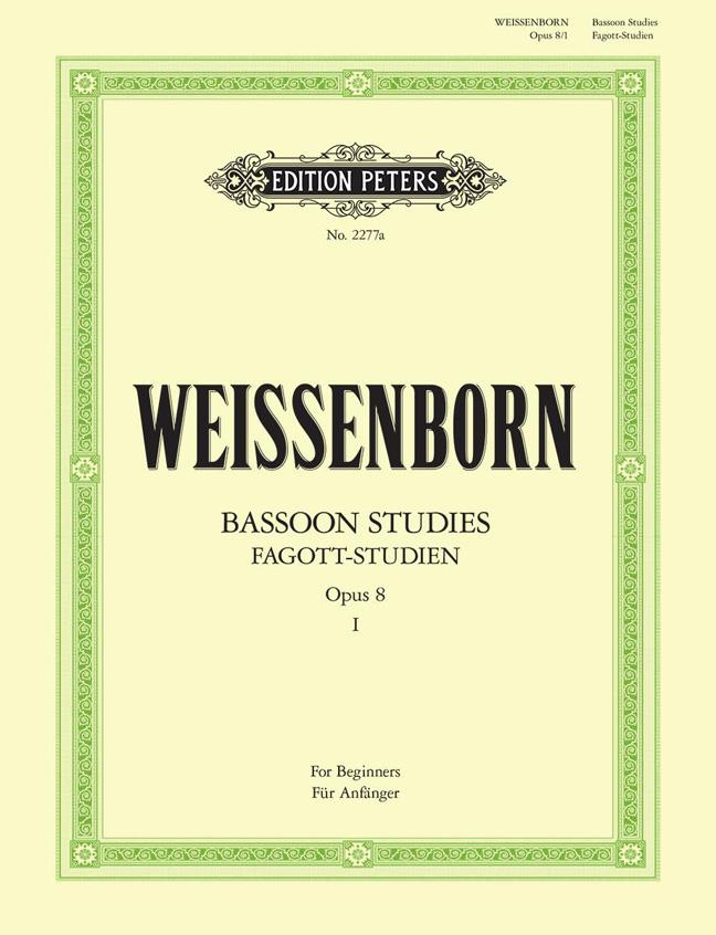 Fagottstudien 1 Op.8 - Bassoon Studies 1 : für Anfänger/for Beginners