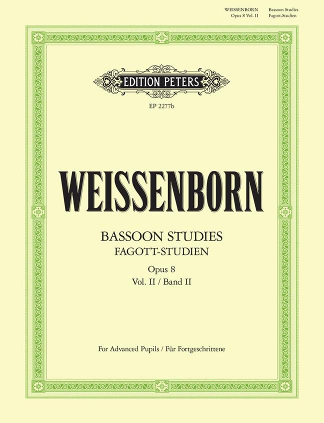Fagottstudien 2 Op.8 - Bassoon Studies 2 : für Fortgeschrittene/for Advanced Pupils