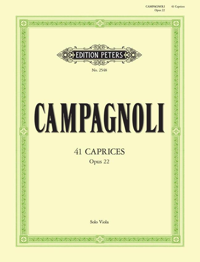 41 Caprices Op.22 for Solo Viola