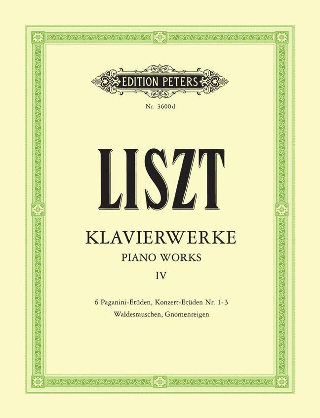 Piano Works Volume 4 : Etüden Teil II - Liszt