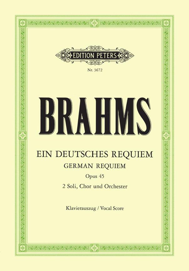 Ein Deutsches Requiem Op.45 - German Vocal Score
