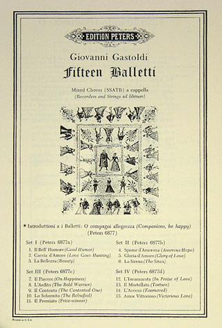 15 Balletti/Italian Madrigals: Introduction