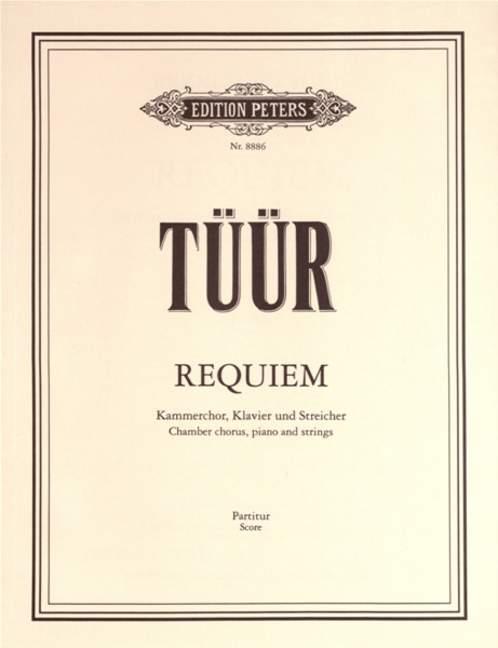 Requiem : for soprano and tenor soloists, mixed chorus, strings, piano and triangle.