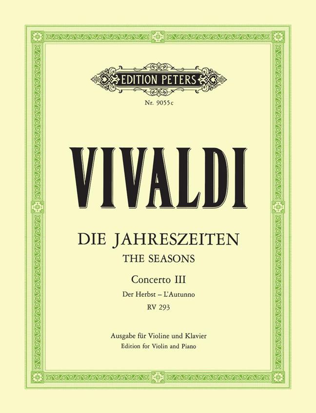 Die Jahreszeiten – Concerto 3 Der Herbst RV 293