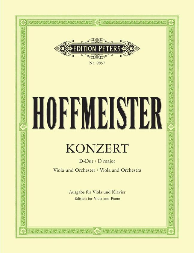 Konzert Für Viola und Orchester : D-Dur (without CD)