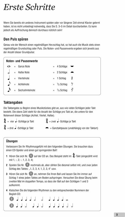 Es ist nie zu spät... Klavier zu lernen : [Klavierschule für Anfänger]