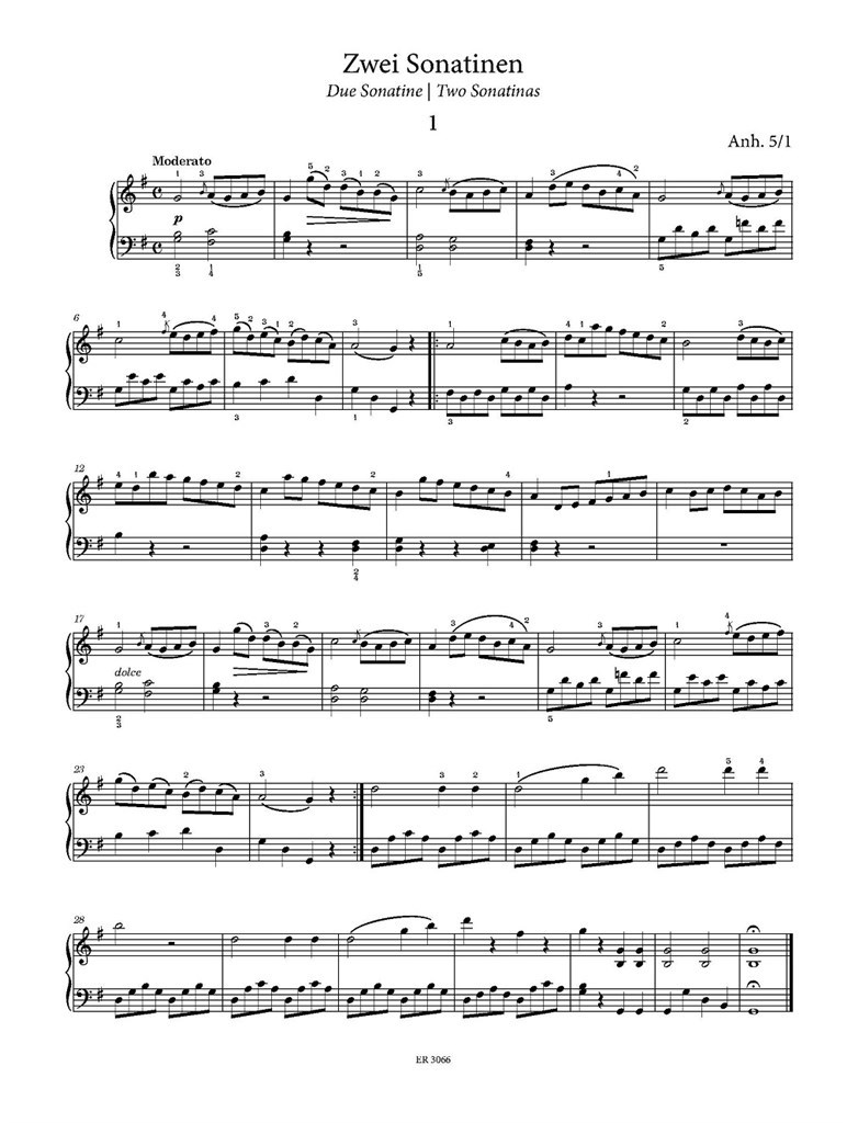 Sonatine e sonate facili per pianoforte
