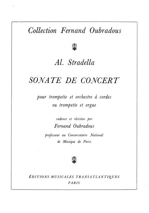 Alessandro Stradella: Sonate De Concert