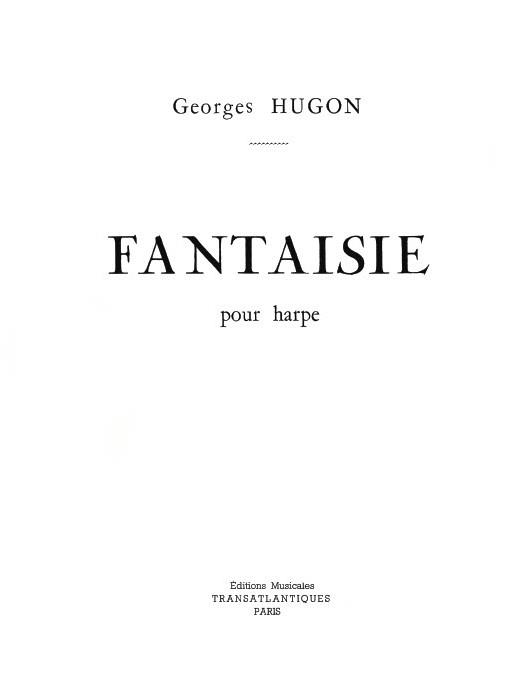 Georges Hugon: Fantaisie