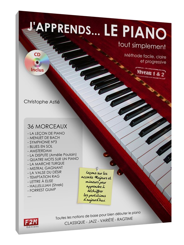 J'apprends le Piano Tout simplement Vol.1 (Livre/CD)